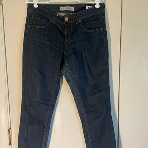 Baxter Topshop Moto Skinny Dark Wash Blue Jeans W28 X L30